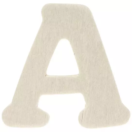 White Wood Letters 4 inch, Wood Letters for DIY Party Projects (I)