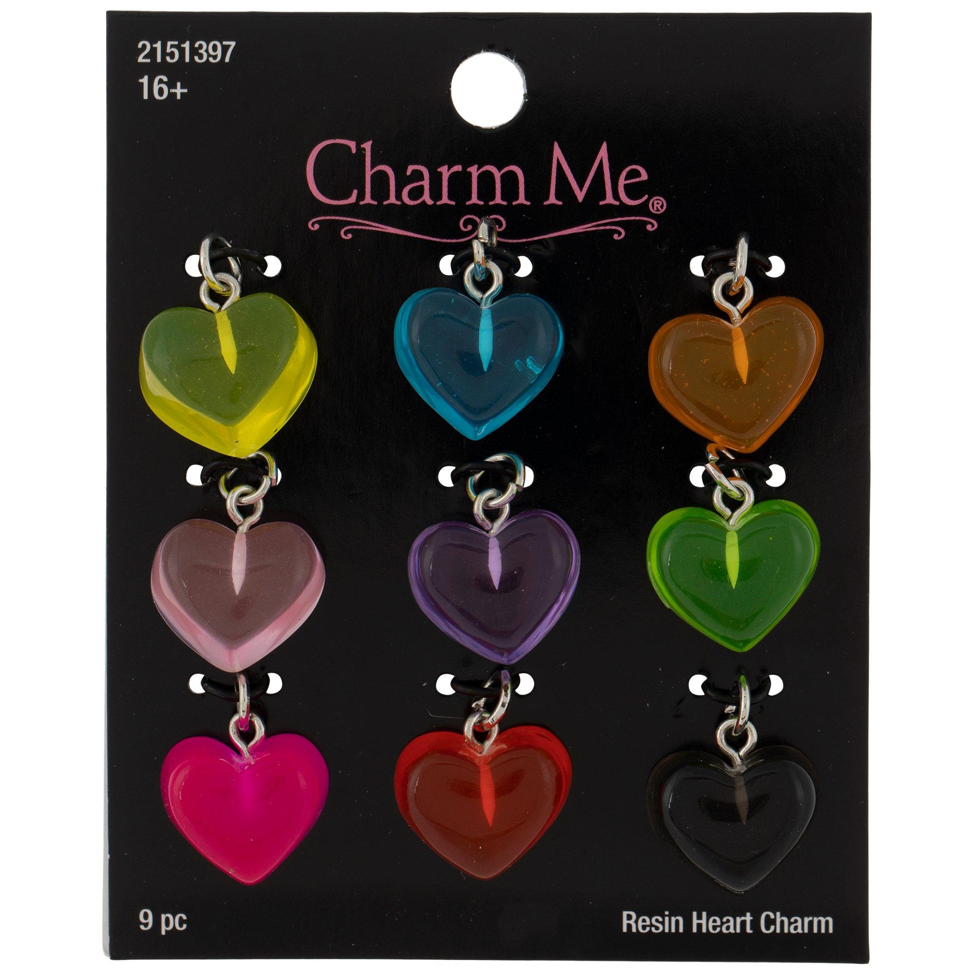 Shop DICOSMETIC 24Pcs 3 Colors Heart Charms Stainless Steel Charms