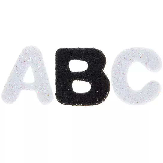 Black Alphabet Stickers, Hobby Lobby