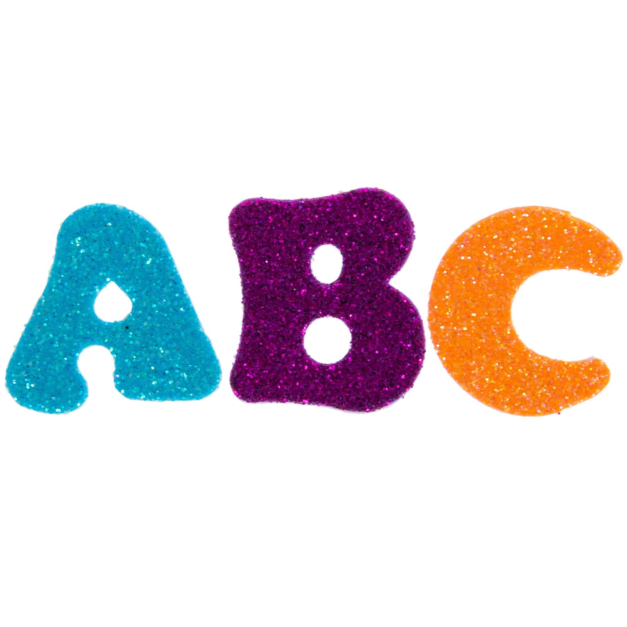 MultiColor Glitter Letter Stickers Hobby Lobby 2152866