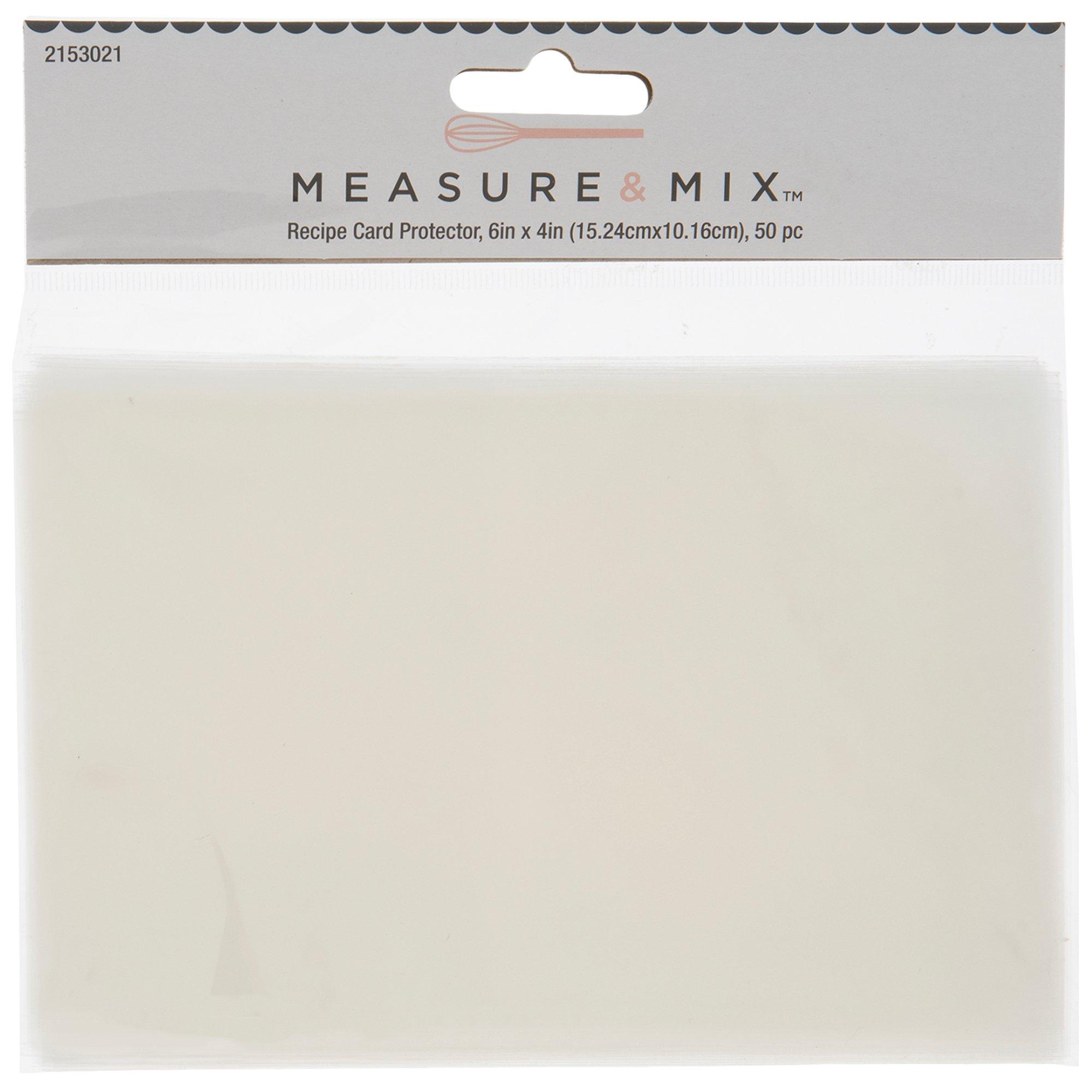 4x6 Recipe Card Protectors - 25 pack - Left Side Loading - Fits Standa –  widbi