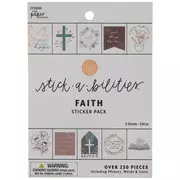 The Paper Studio, Faith Floral Stickers, 224 Stickers, Mardel