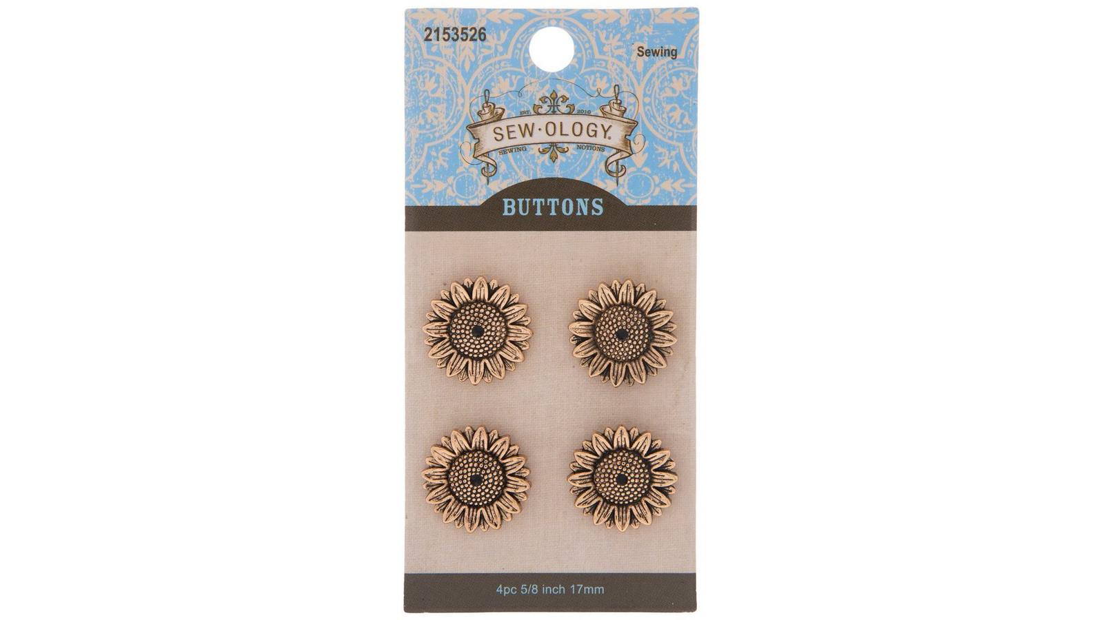☆sunflower☆様⭐︎専用ページ Brass Sunflower Shank Buttons - 17mm | Hobby Lobby | 2153526