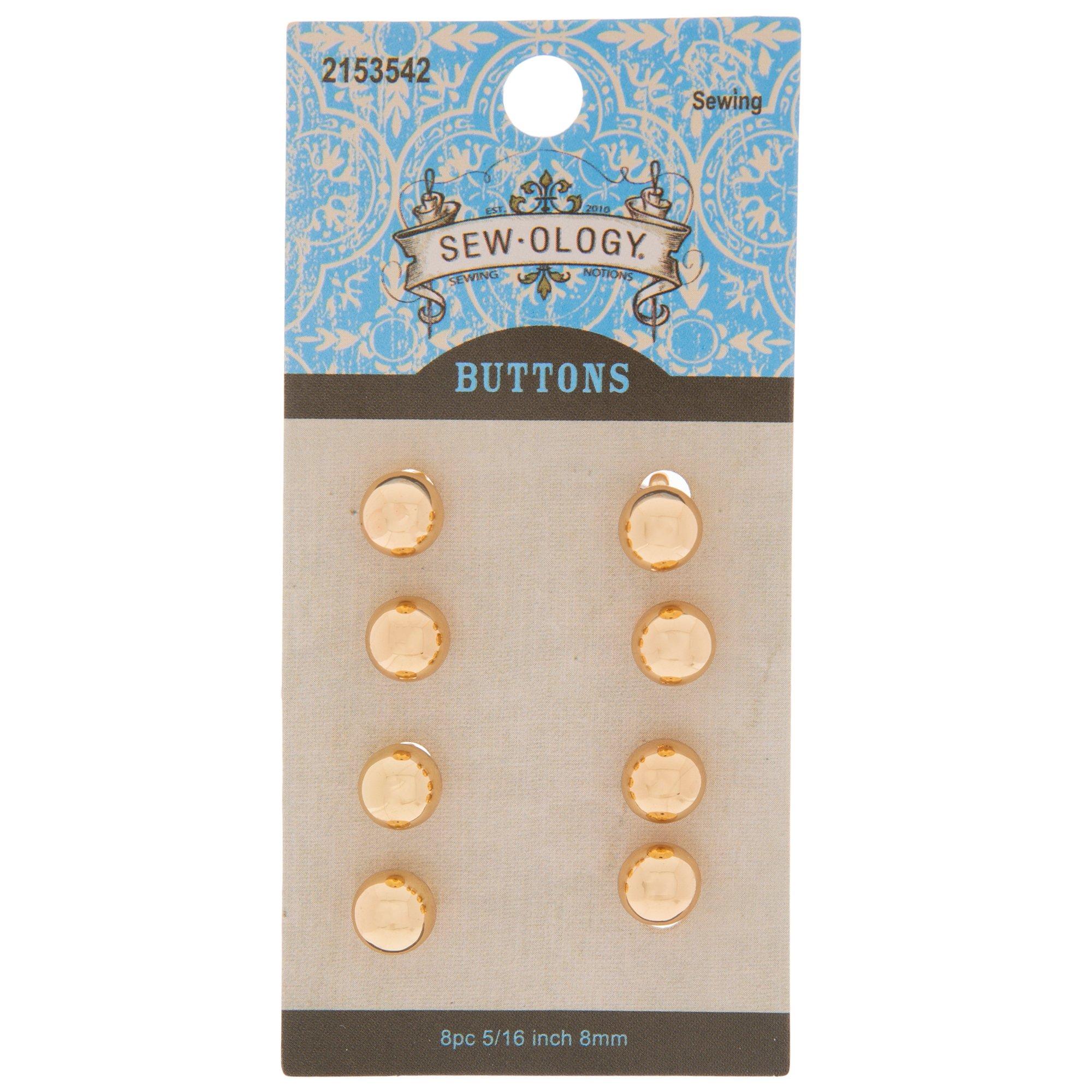 Gold Ball Shank Buttons 8mm Hobby Lobby 2153542