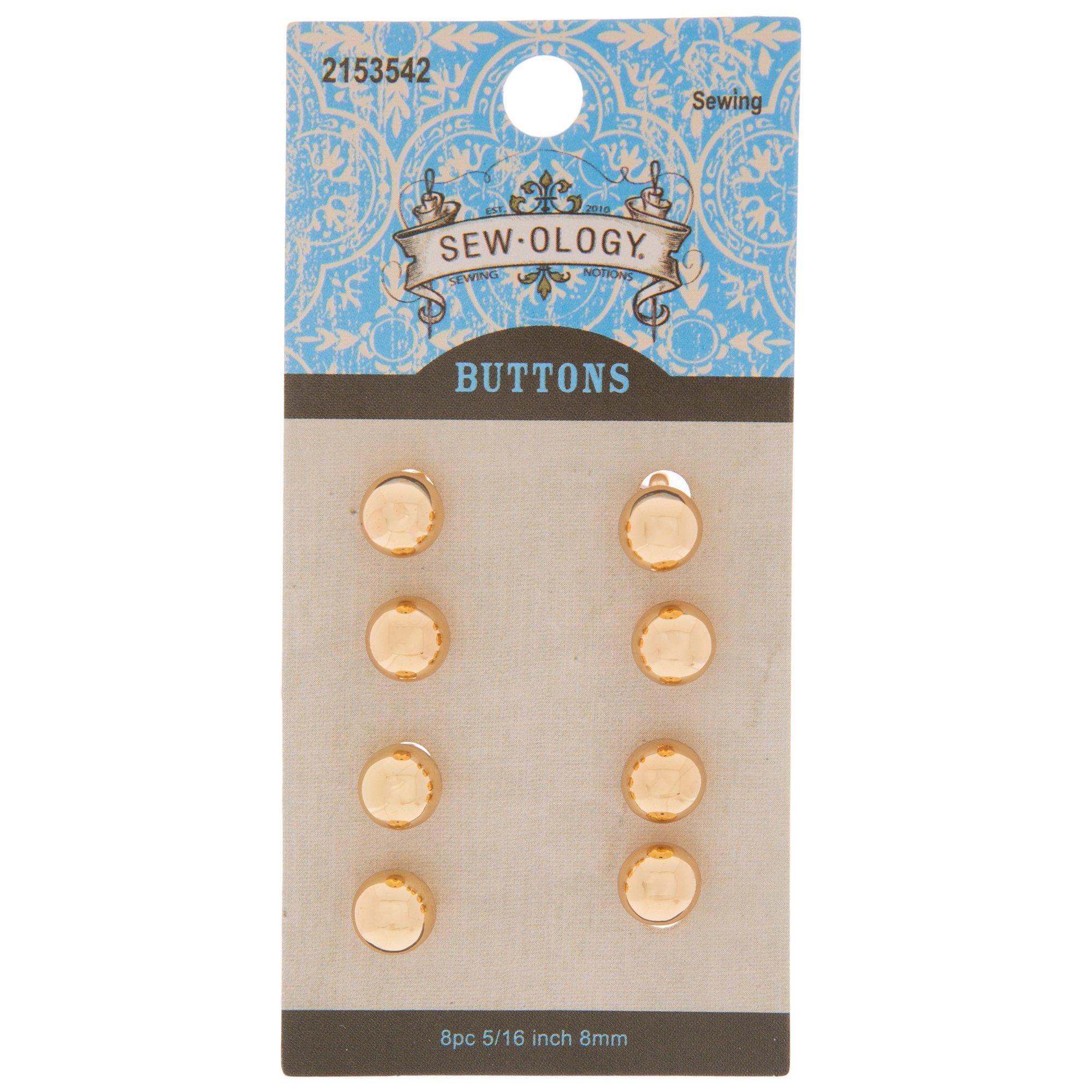 Gold Ball Shank Buttons - 8mm | Hobby Lobby | 2153542