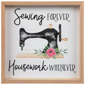 Sewing Forever Wood Decor