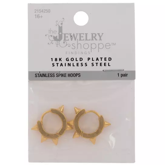 10x Gold 304 Stainless Steel Earring Posts Bumpy Round Stud