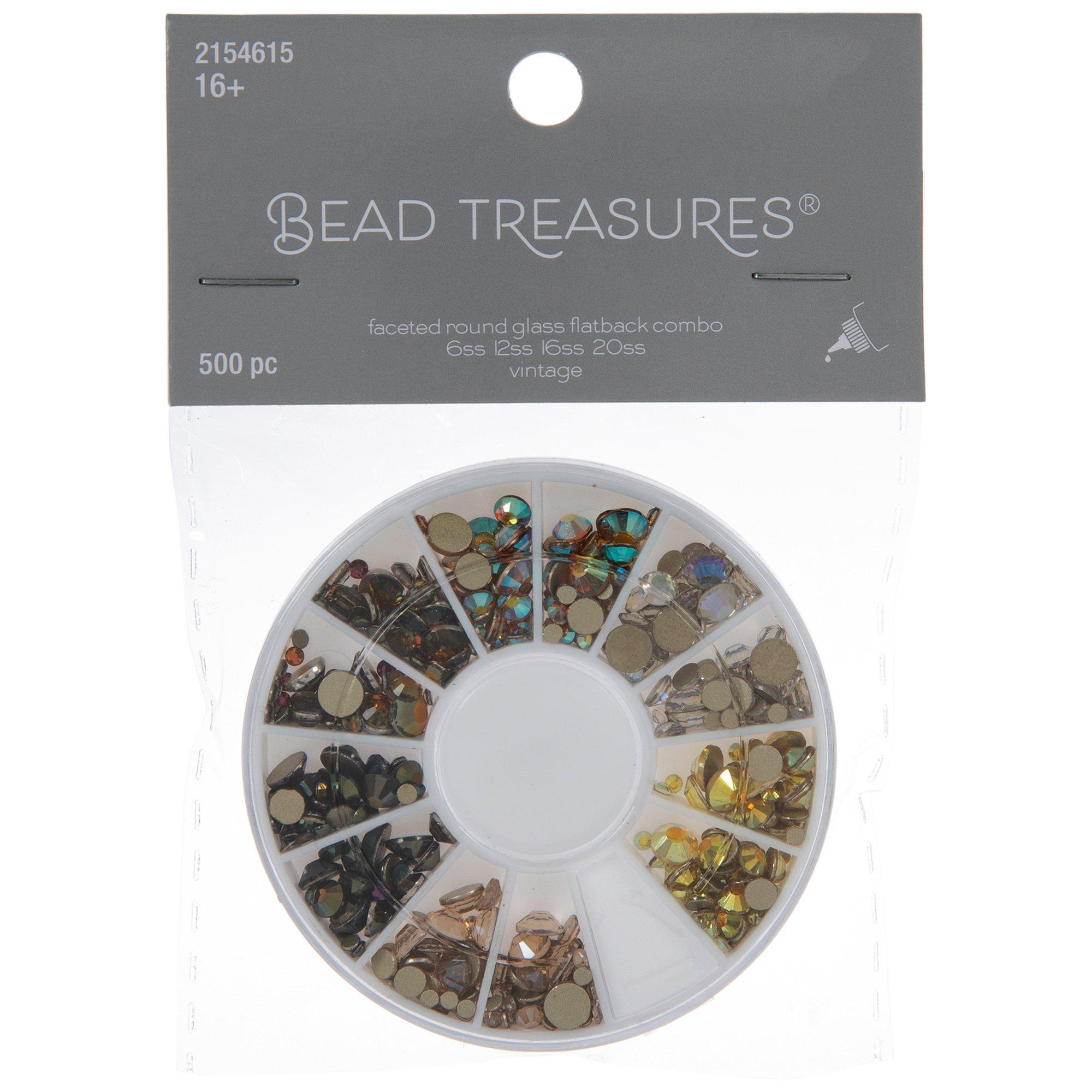 Vintage Faceted Glass Embellishments view 1
