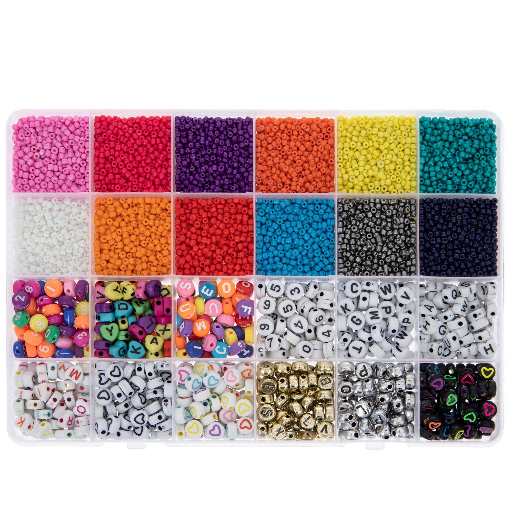 Acrylic Seed Beads Kit For Needlework Craft Small Beads Kit For