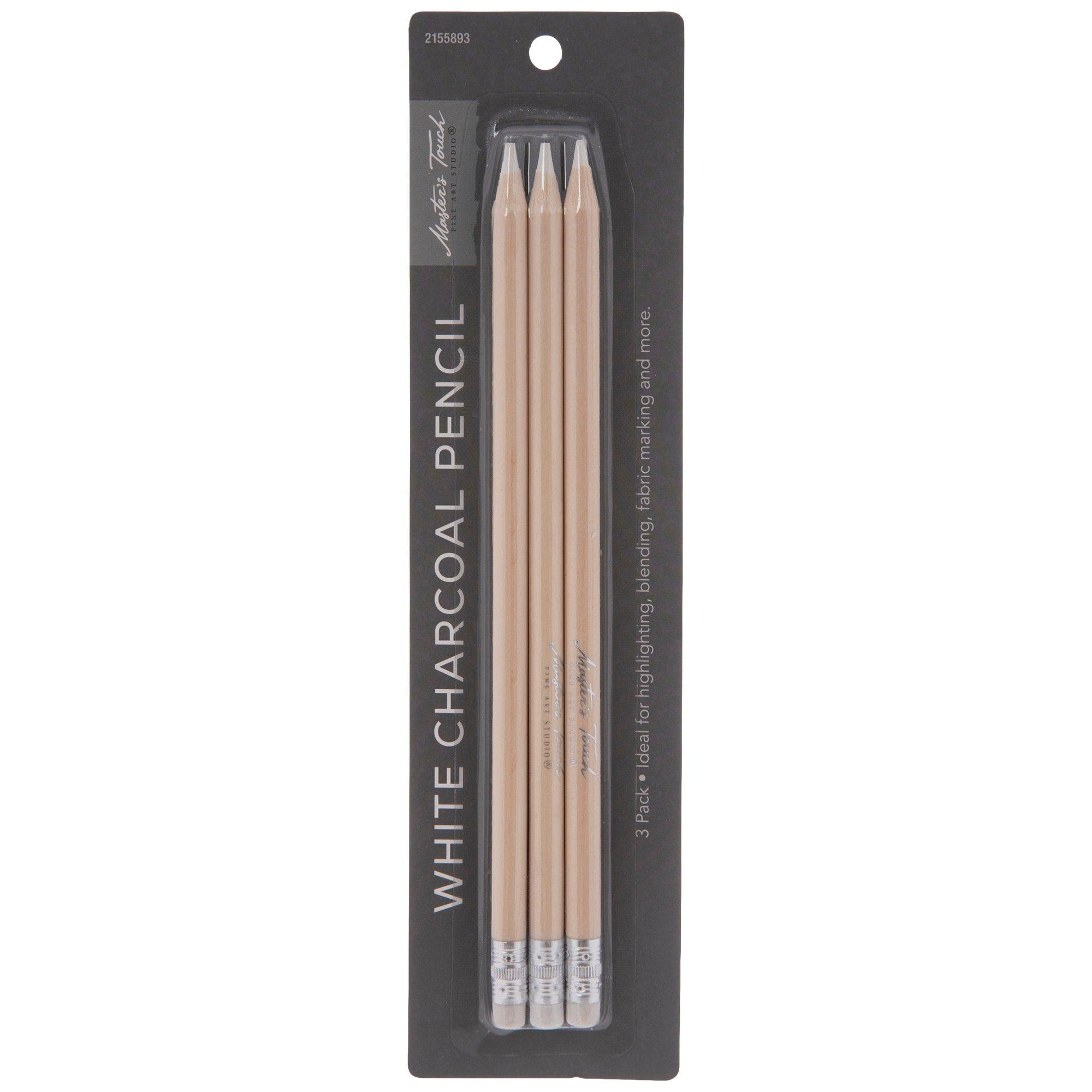 White Master's Touch Charcoal Pencils 3 Piece Set Hobby Lobby 2155893