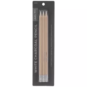 White Master's Touch Charcoal Pencils - 3 Piece Set
