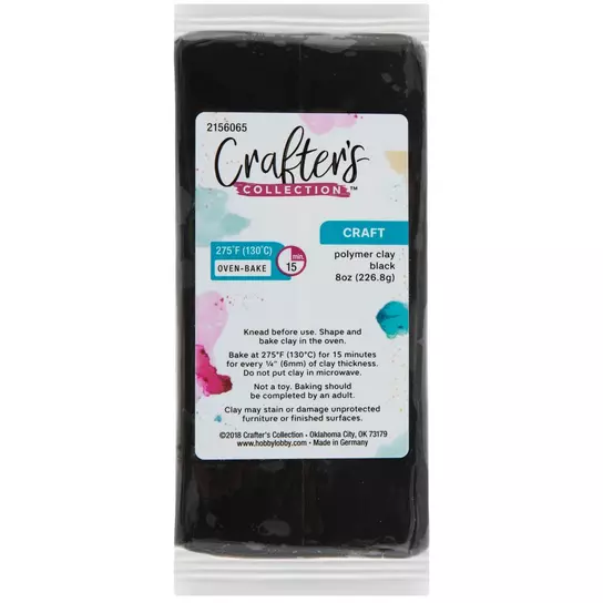 Black Crafter's Collection Oven-Bake Polymer Clay, Hobby Lobby