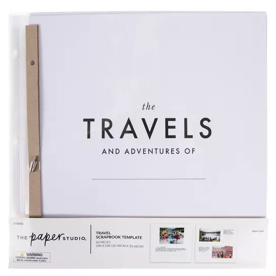 Travel Scrapbook Template - 12 x 12, Hobby Lobby