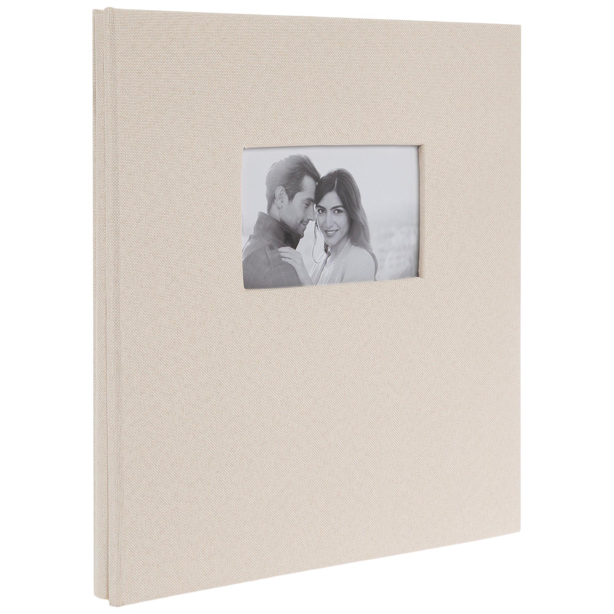 Cream Linen Post Bound Photo Album