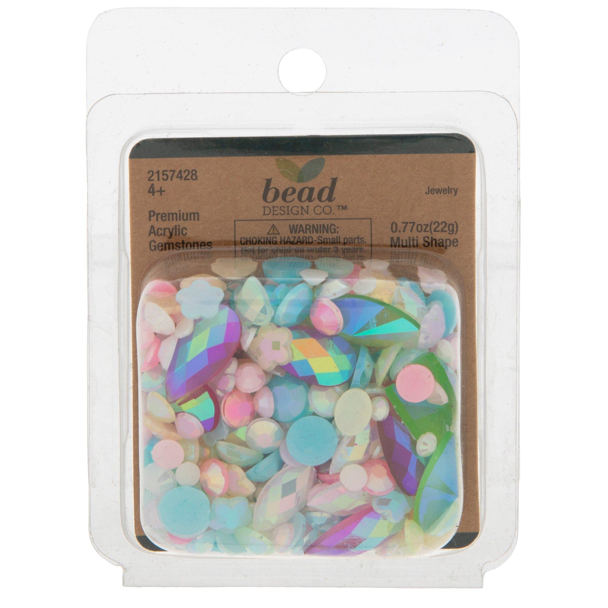 Iridescent Pastel Acrylic Hearts, Hobby Lobby