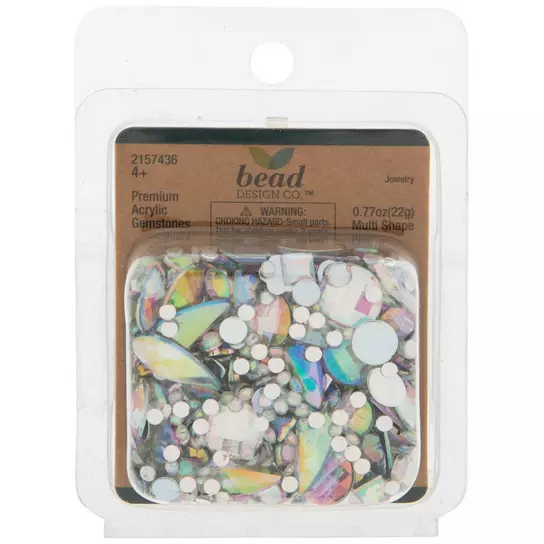Sew On Small Clear Rhinestones, Assorted Shapes
