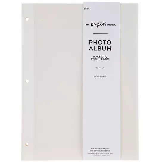Magnetic Album Refill Pages - 8 x 10 1/2