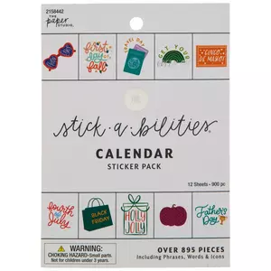 Calendar Foil Stickers