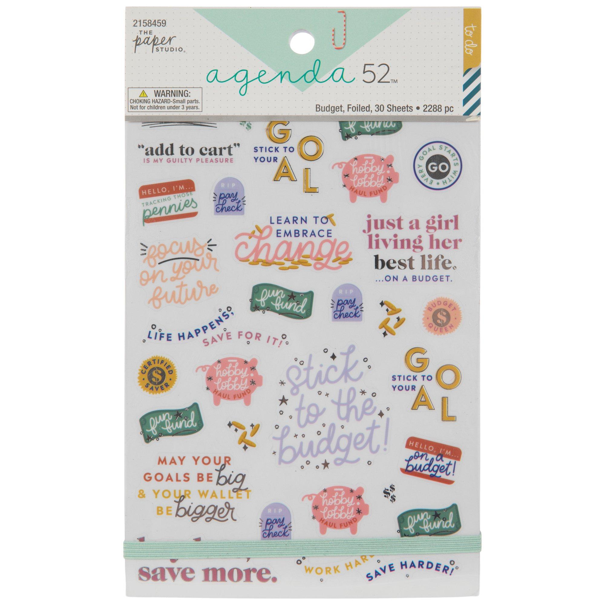 Budgeting Foil Stickers Hobby Lobby 2158459