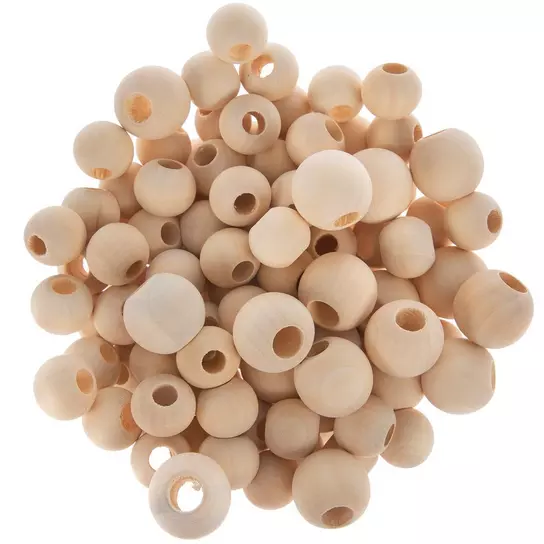 Round Wood Beads Value Pack | Hobby Lobby | 2158657