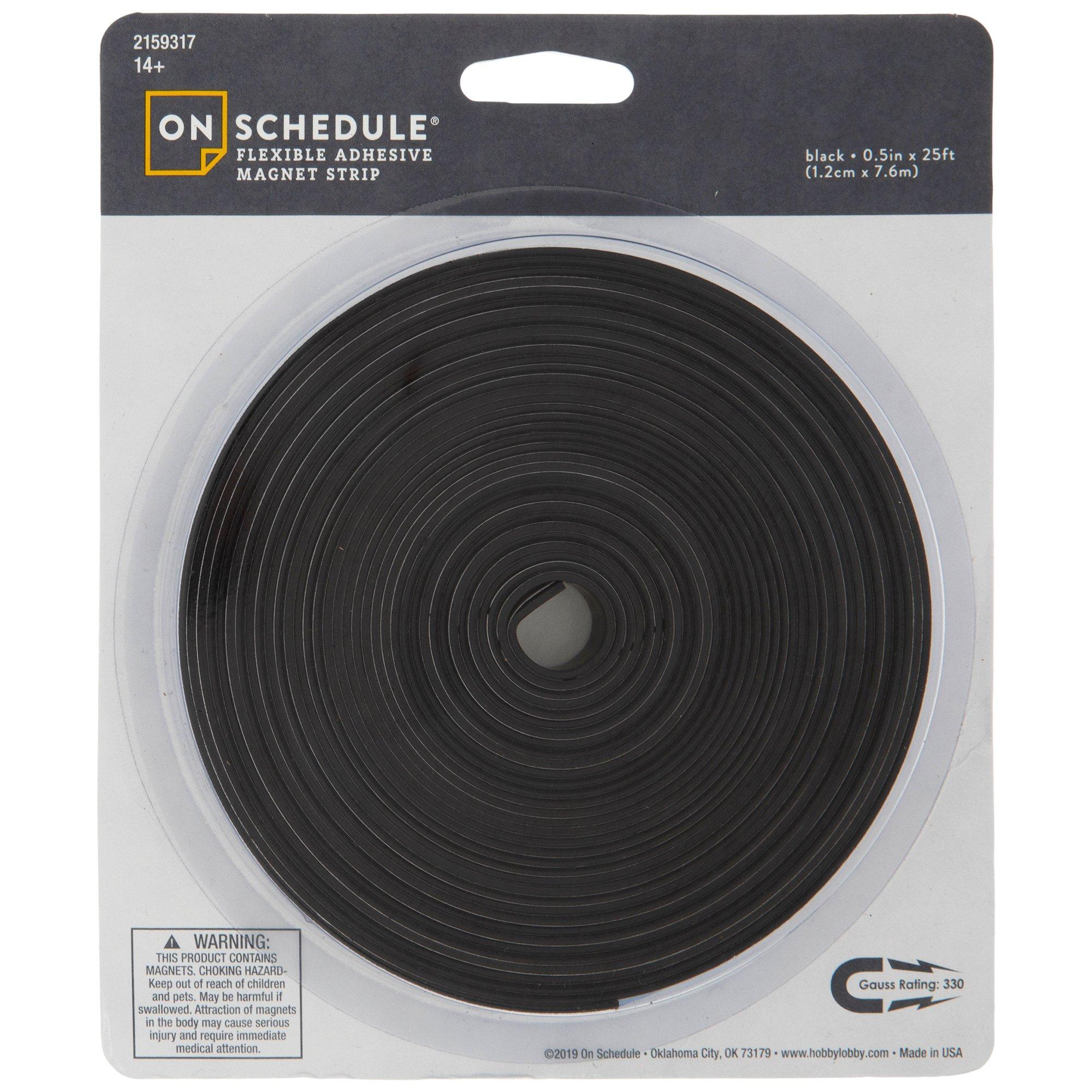 School Smart Adhesive Backed Magnetic Rubber Strip, 1 Inch X 200 Feet :  Target