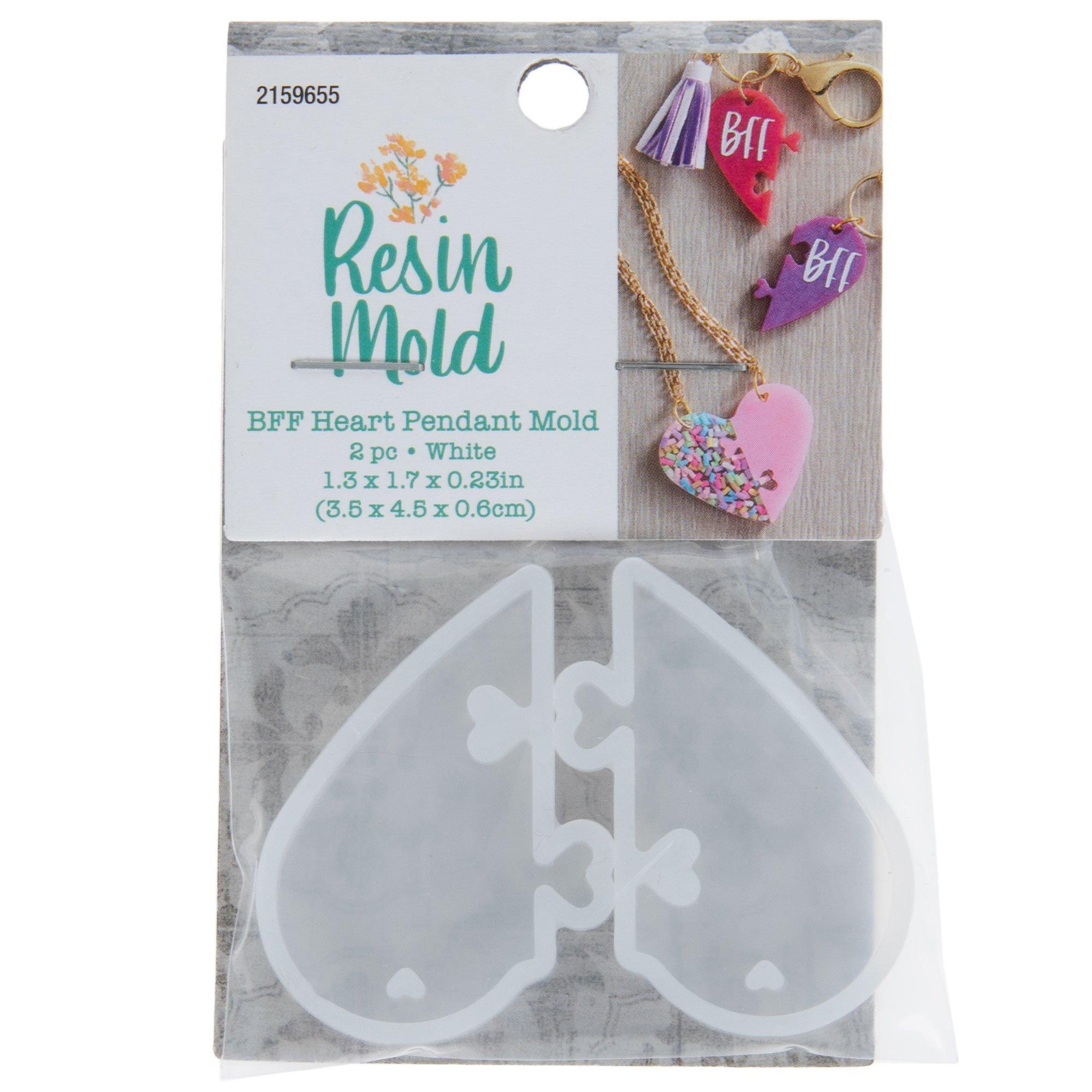 BFF Heart Pendant Resin Molds, Hobby Lobby