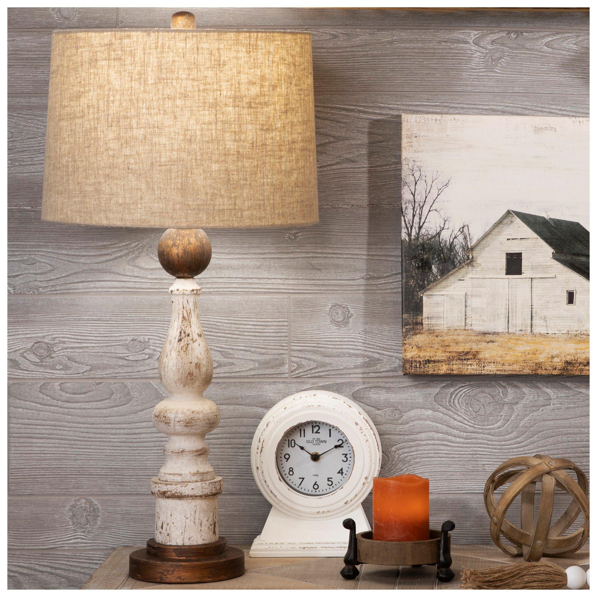 Cream & Brown Vintage Farmhouse Finial Table Lamp Hobby Lobby 2159929