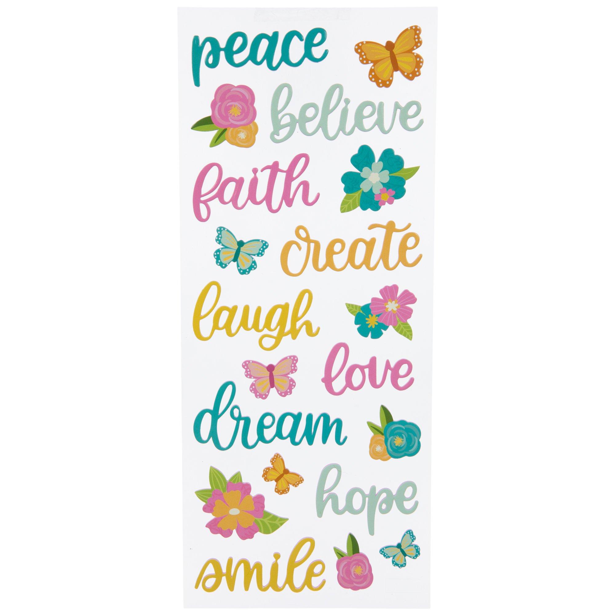 Inspirational Words Stickers | Hobby Lobby | 2160042