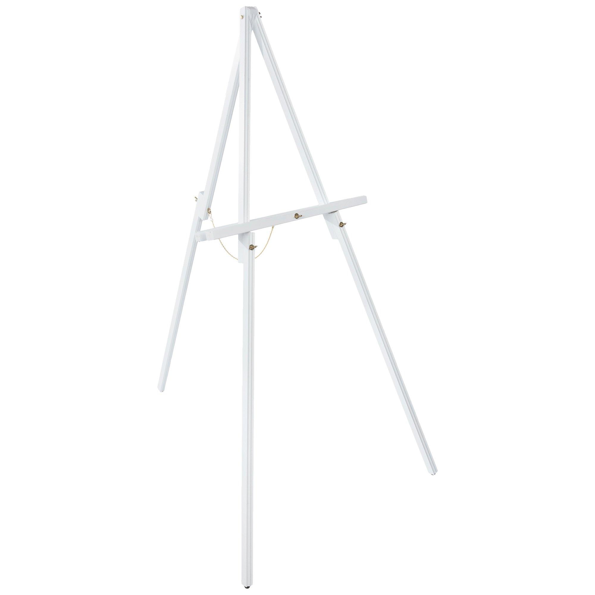 White Easel for Weddings Easel Stand for Sign Easel Stand Solid Wood Easel,  White Wedding Easel up to 20lbs, up to 30 X 40 Inches -  Denmark