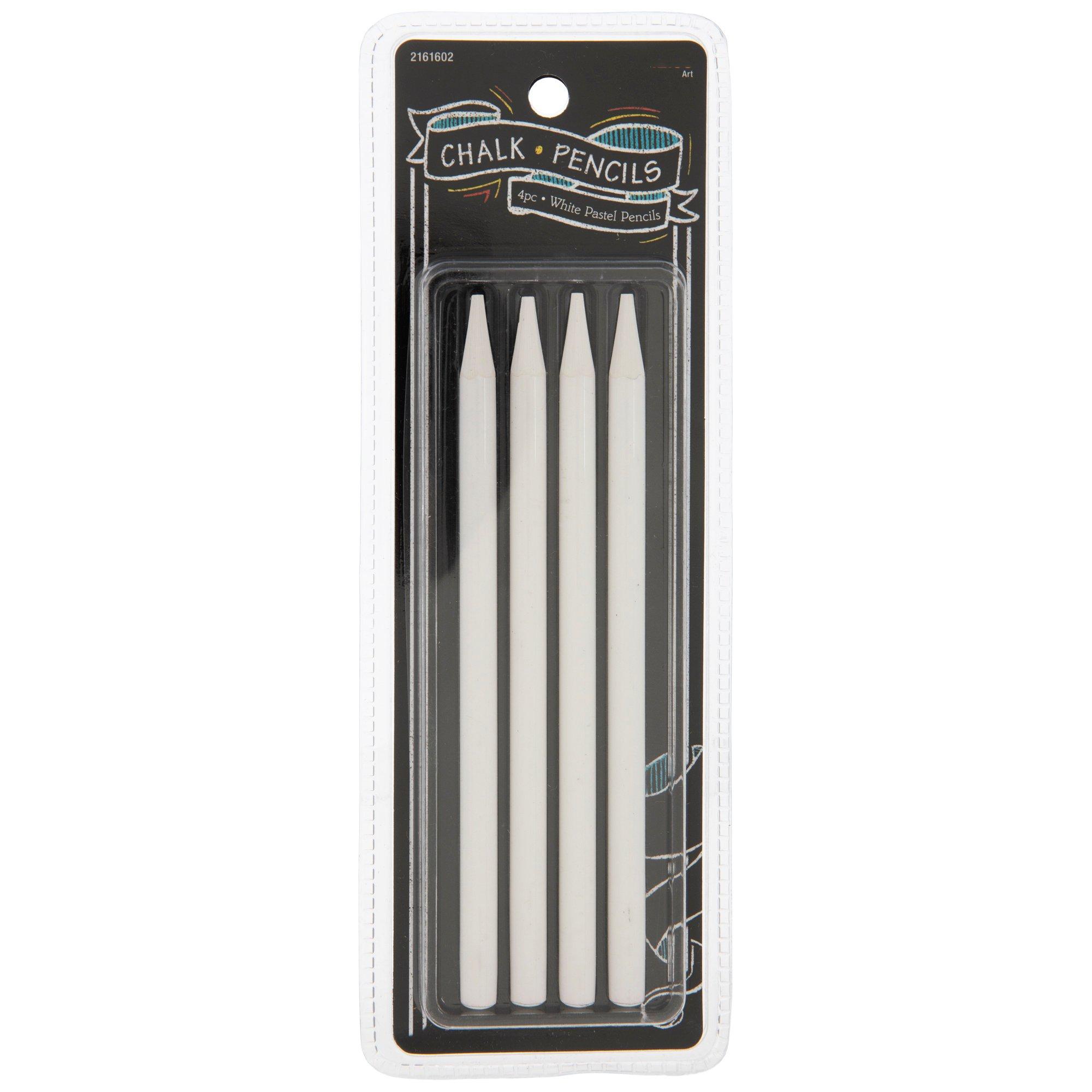 White Pastel Chalk Pencils - 4 Piece Set, Hobby Lobby