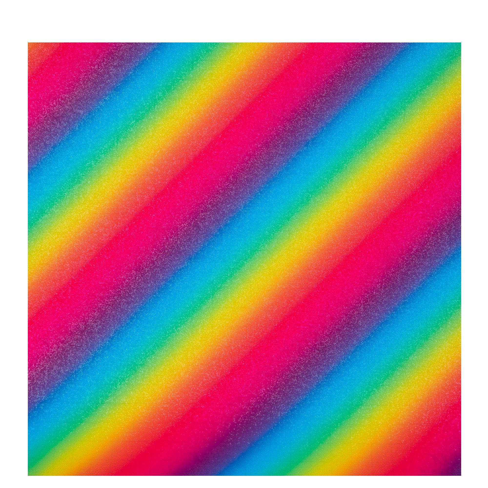 Reflective Black Rainbow Permanent Self Adhesive Vinyl, Hobby Lobby