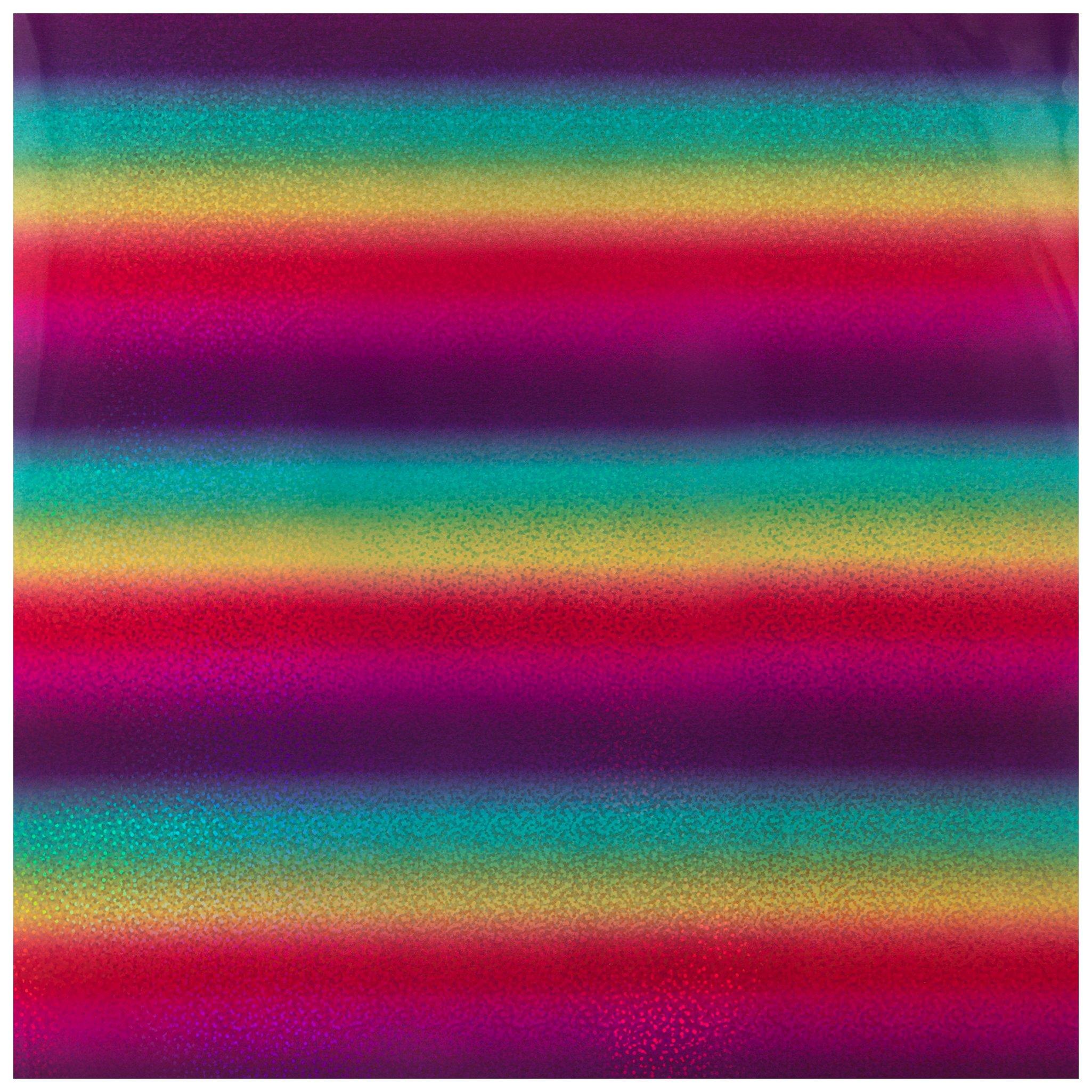 Holographic Rainbow Stripe Self-Adhesive Vinyl 12 x 12, Hobby Lobby