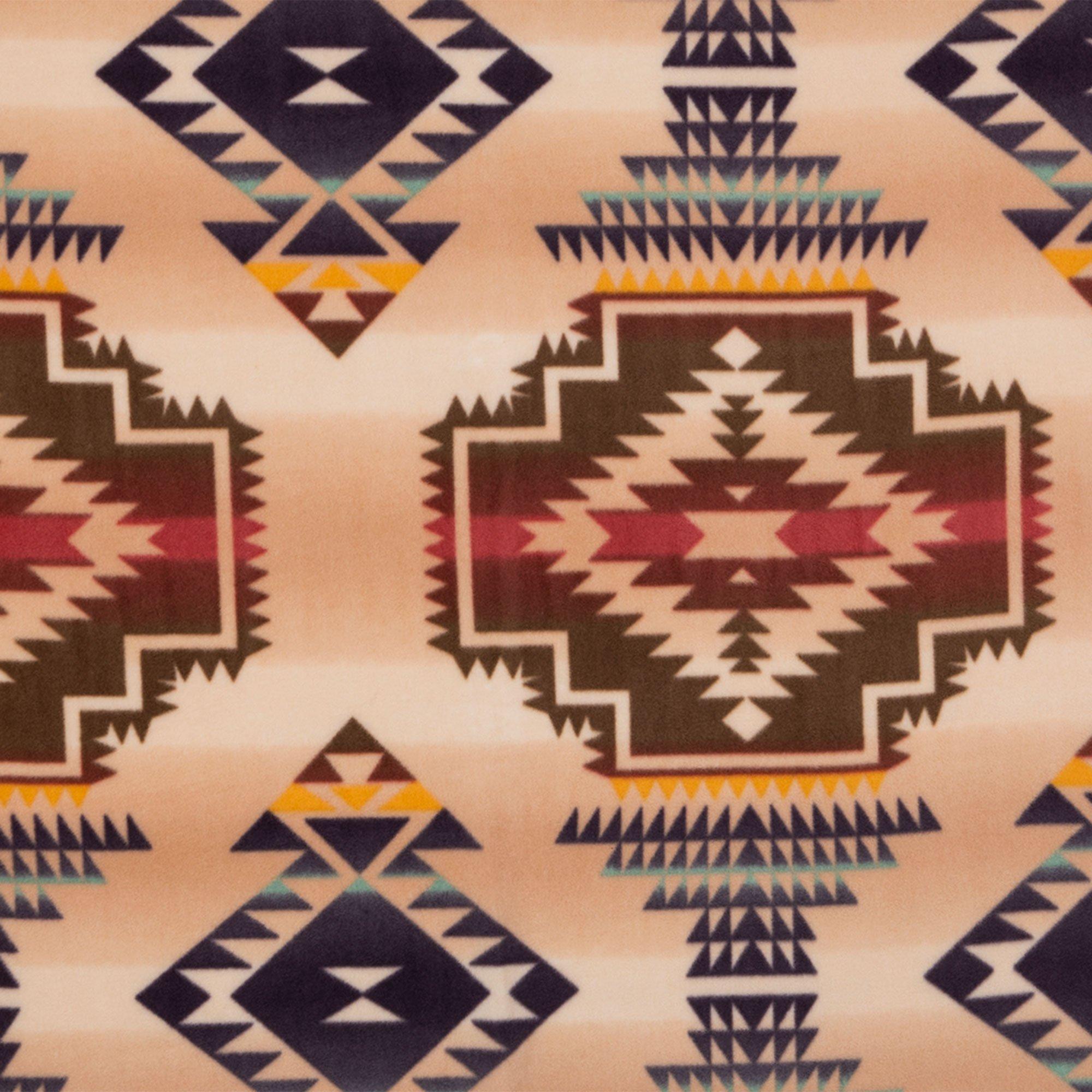 Aztec Print Fleece Fabric Blanket Kit -Perfect for Tie Blanket - 2 yds x 60