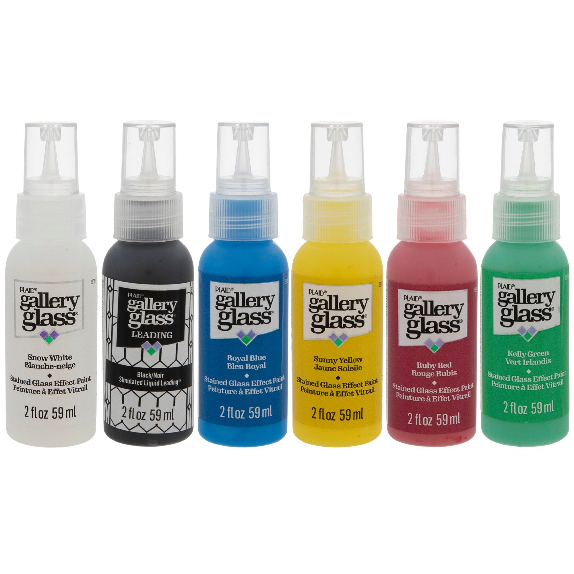 Tubes Glass Art Paint Set, Permanent Window Paint, Gallery Glass