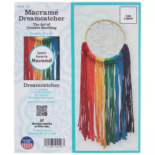 Multi-Color Dreamcatcher Macrame Kit, Hobby Lobby
