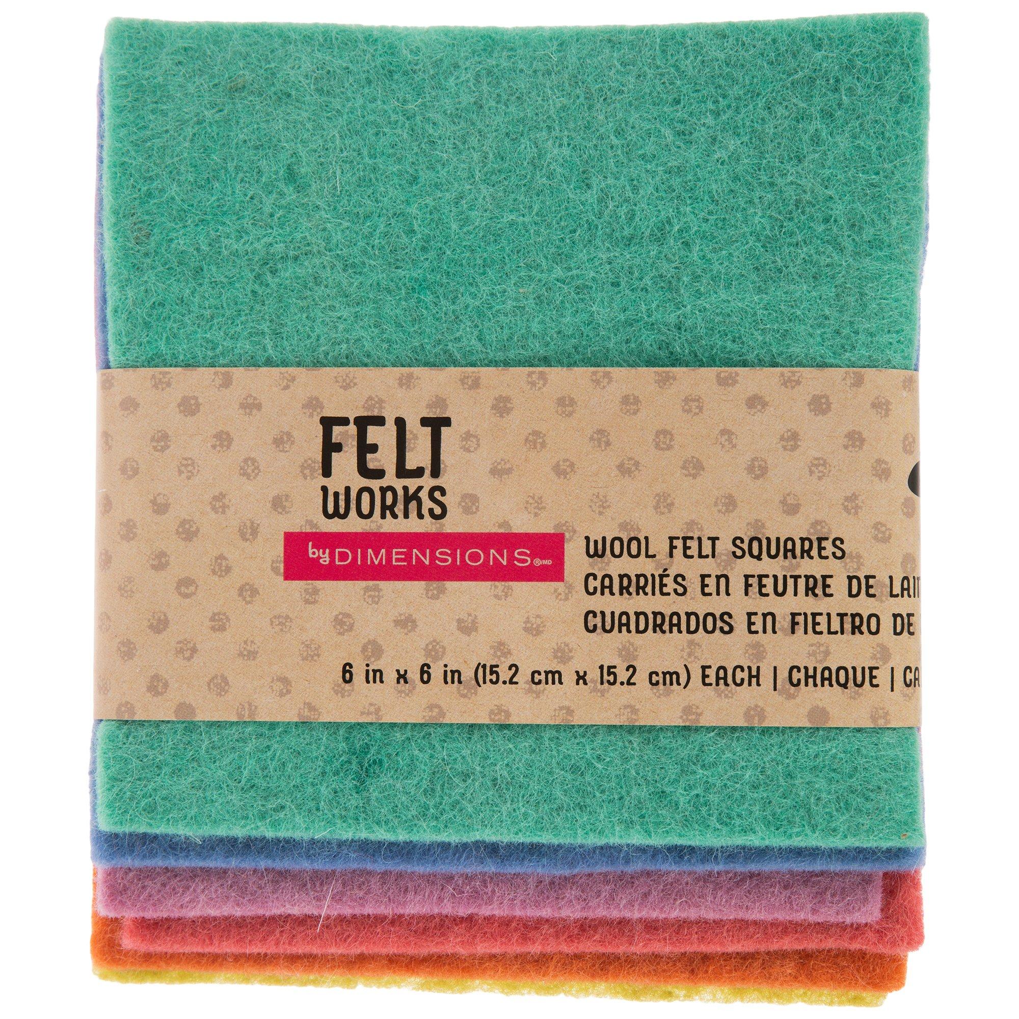 Assorted Wool Felt Squares, Hobby Lobby