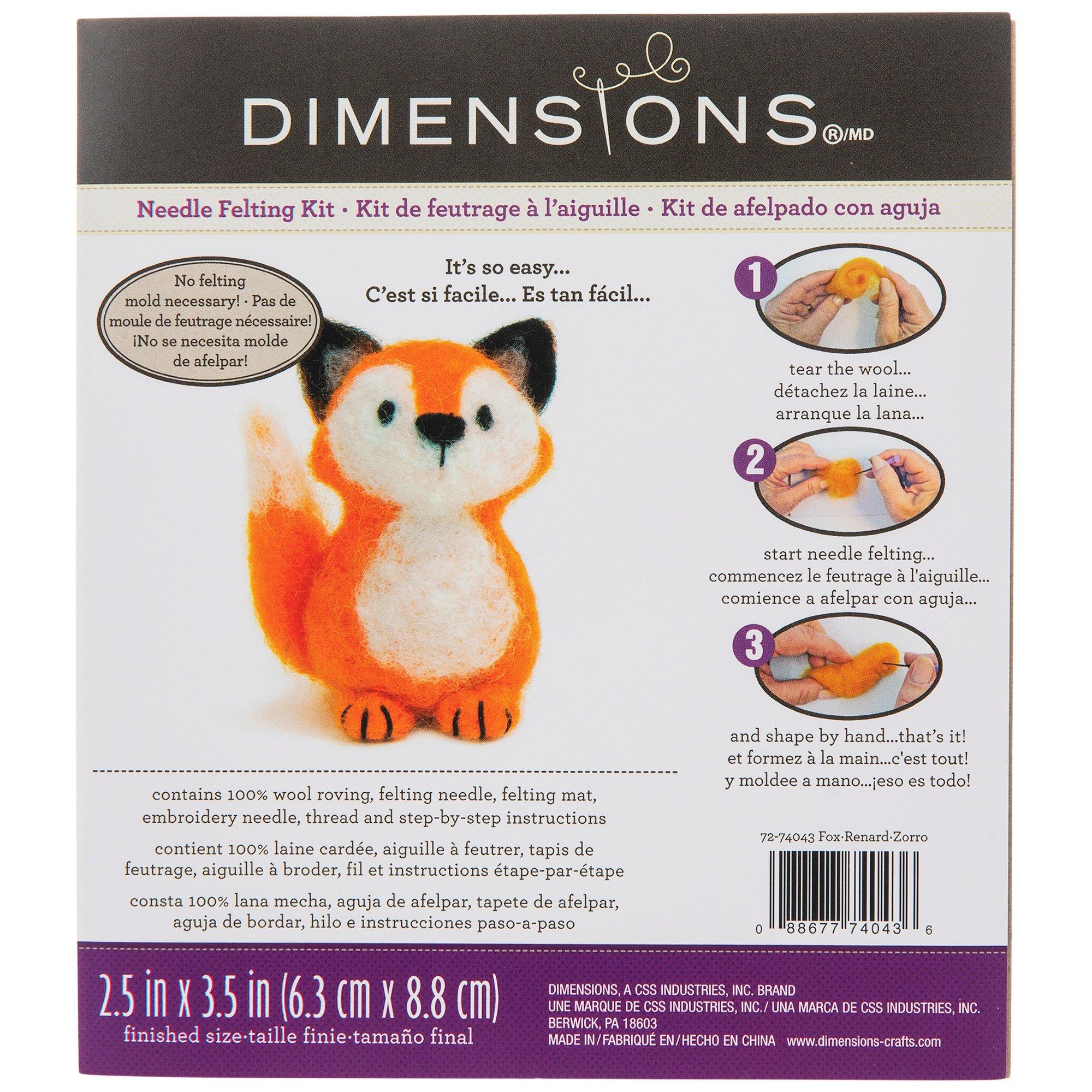 Dimensions 3.5 Koala Wool Roving Needle Felting Kit