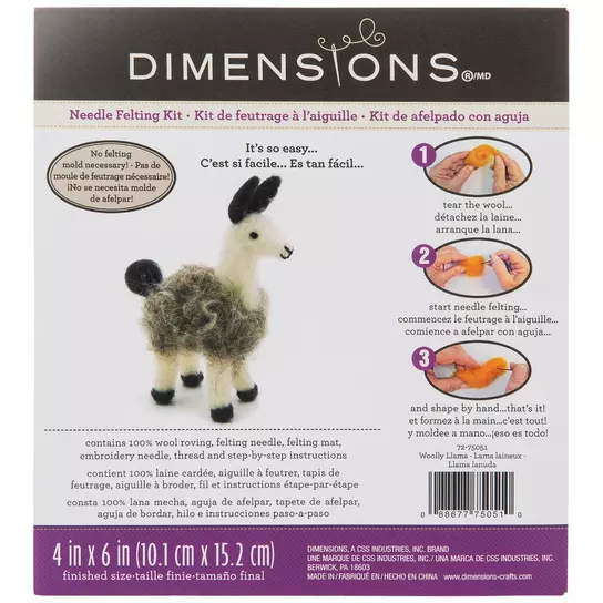 Dimensions Needle Felting Kit, Llama