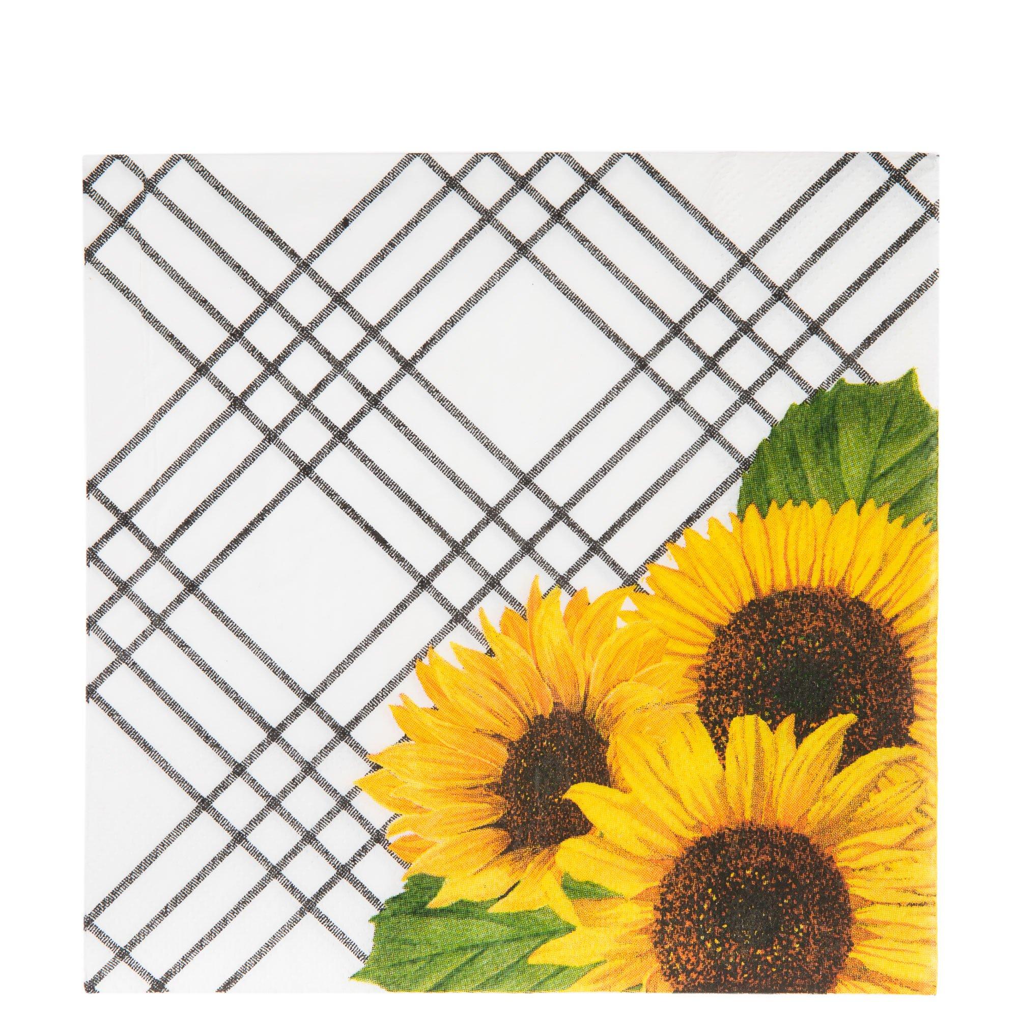 Sunflower Paper Napkins SUMMER MADNESS 40pcs 6.5x6.5 Paper LUNCH