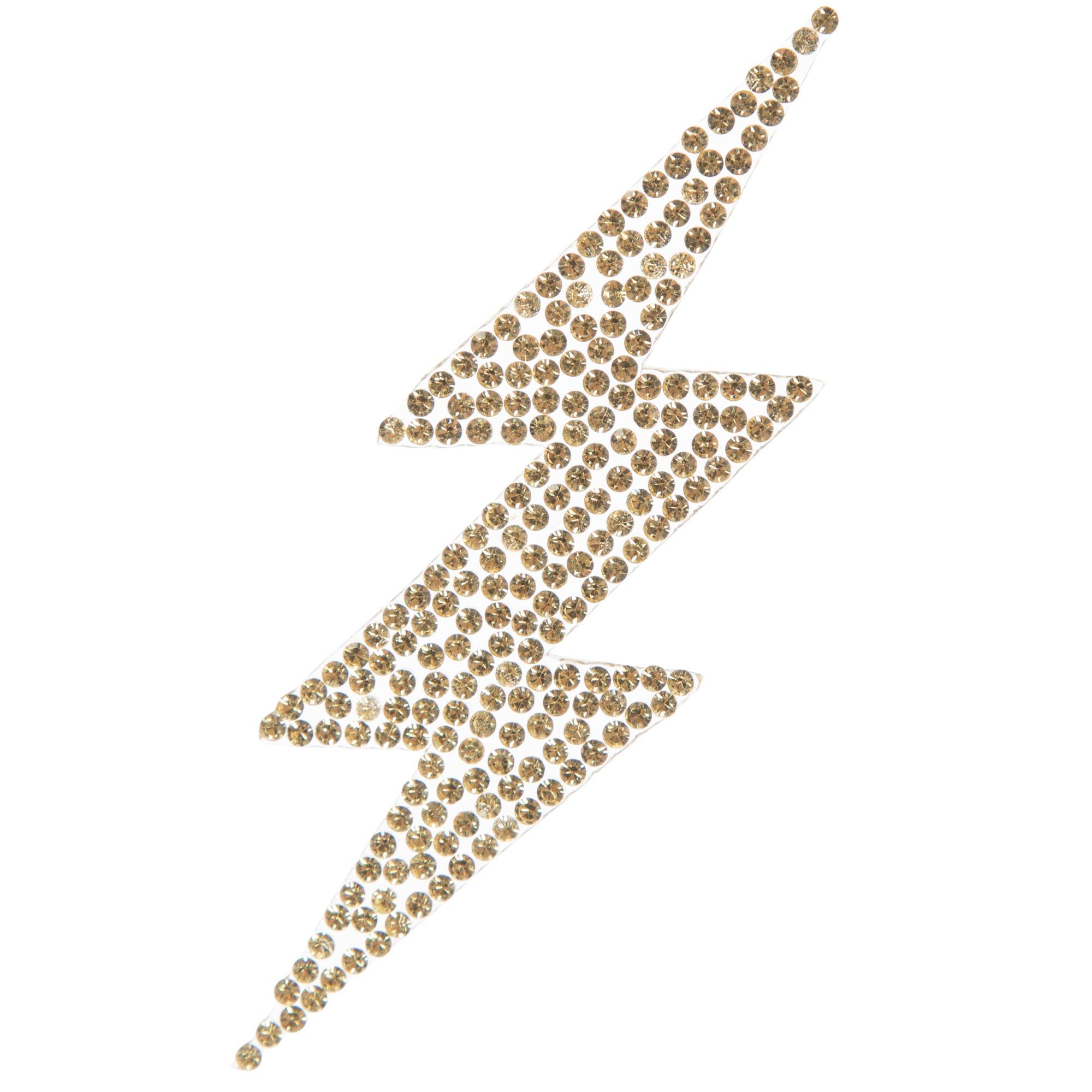 Rhinestone Lightning Bolt Iron-On Appliques | Hobby Lobby