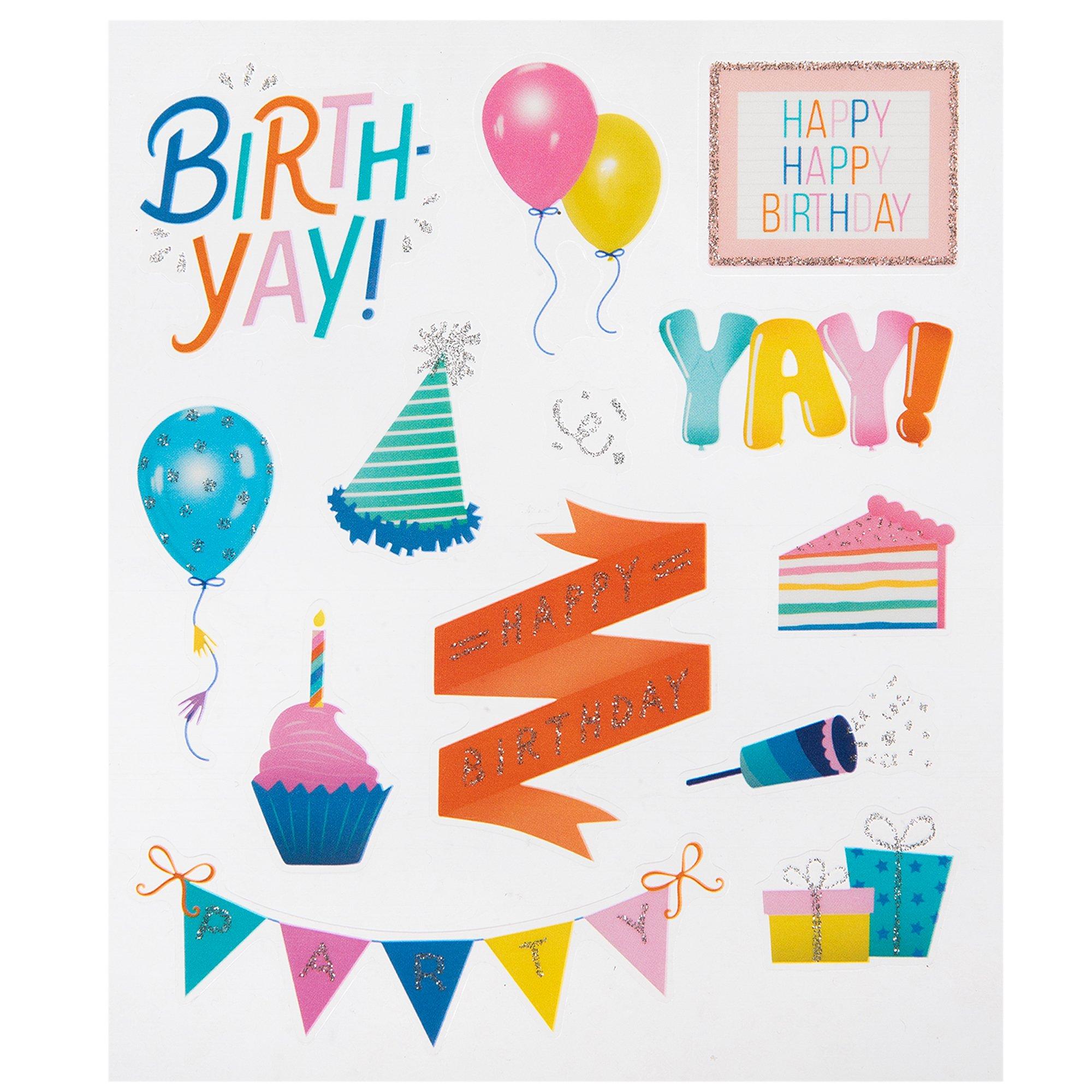 Glitter Birthday Stickers Hobby Lobby 2167716