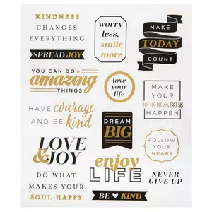 The Paper Studio, Faith Foil Stickers, Pack of 32, Mardel
