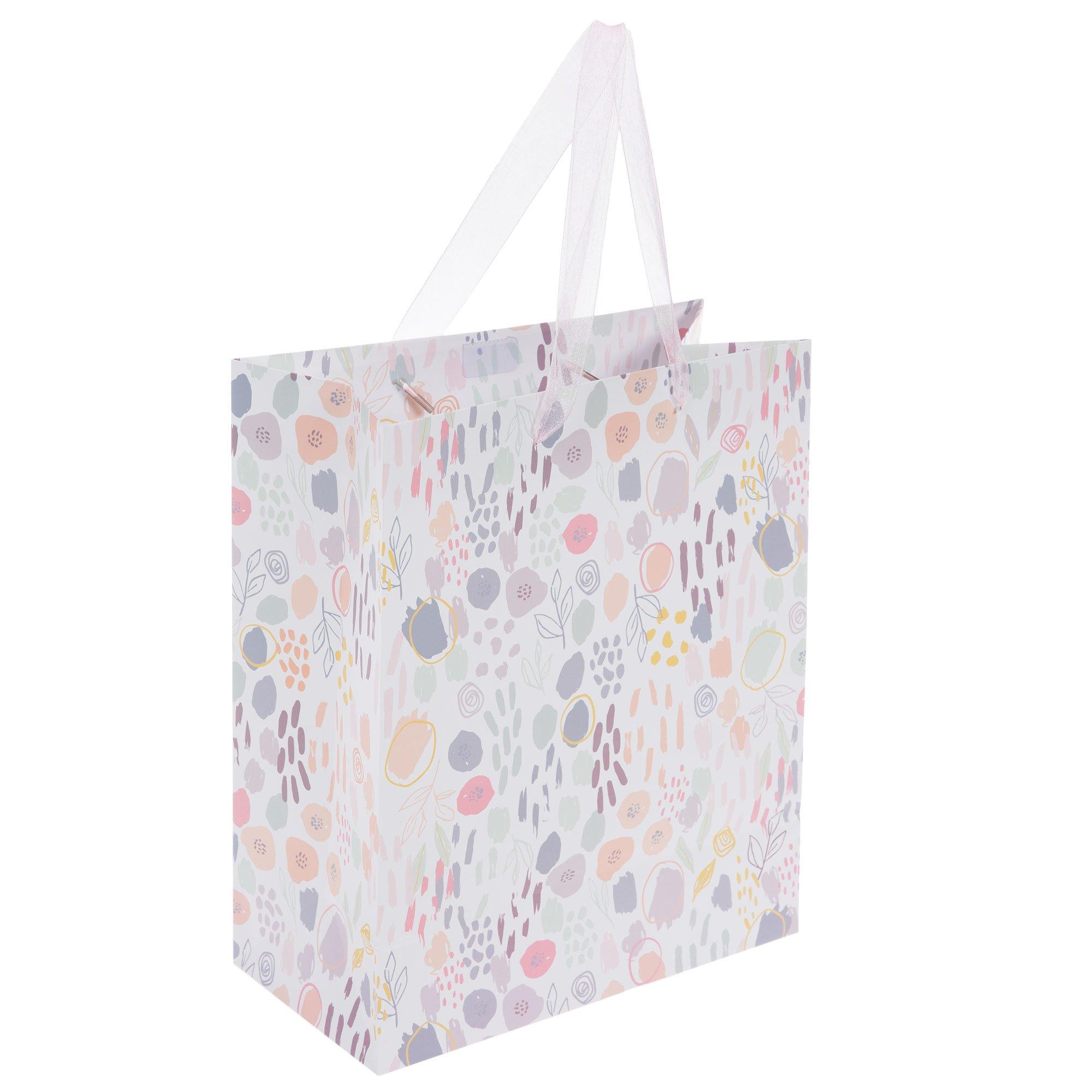 Kraft & Gold Foil Confetti Dot Gift Bag, Hobby Lobby