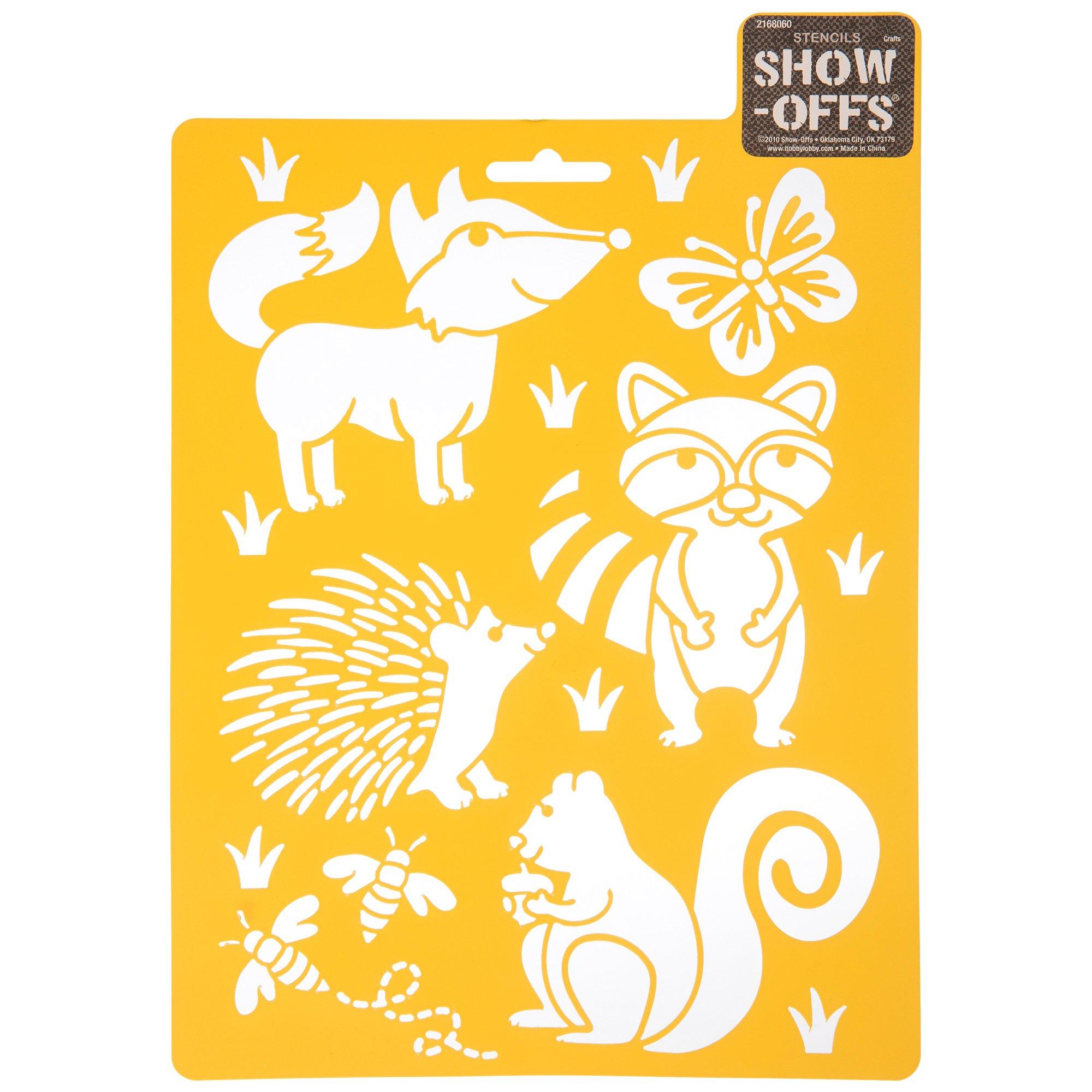 Woodland Creatures Stencil Hobby Lobby 2168060   2168060 81069618 IMGSET