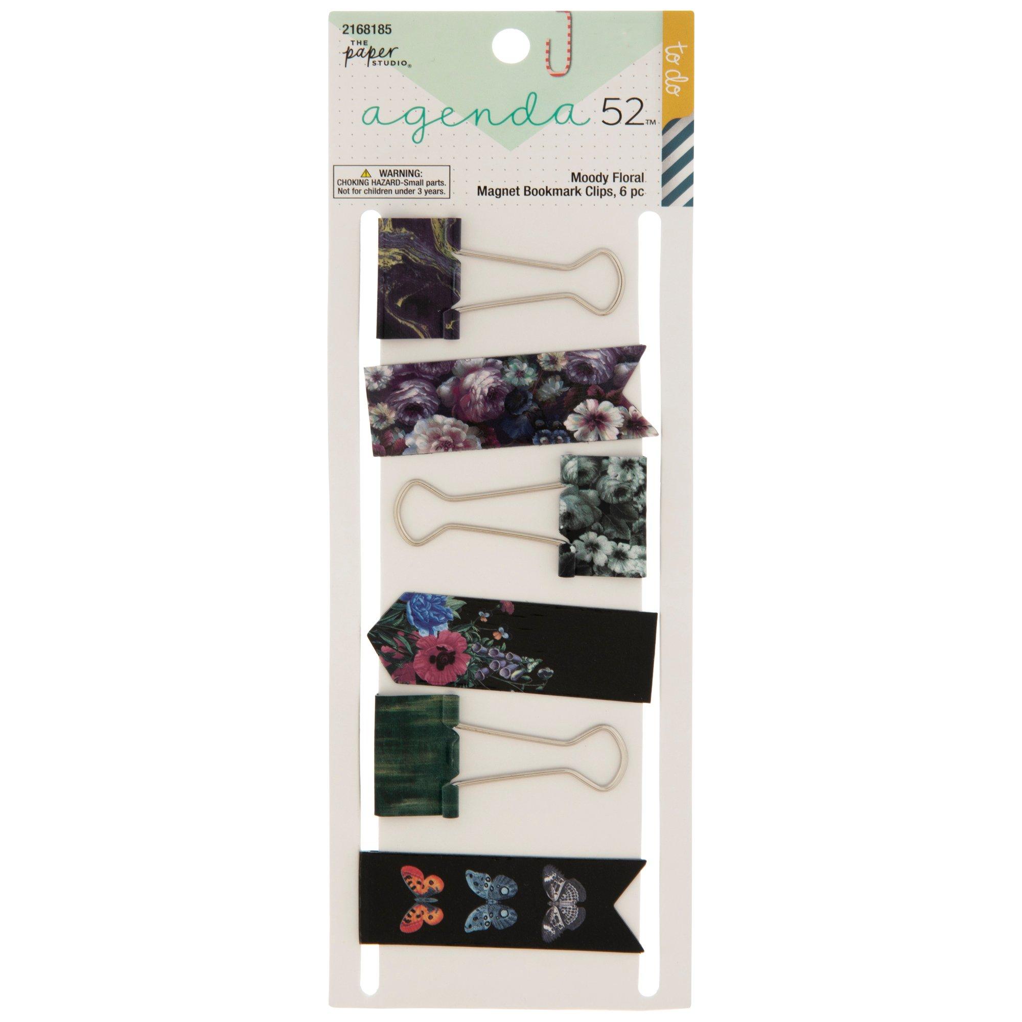 Moody Floral Binder Clips & Bookmarks Hobby Lobby 2168185