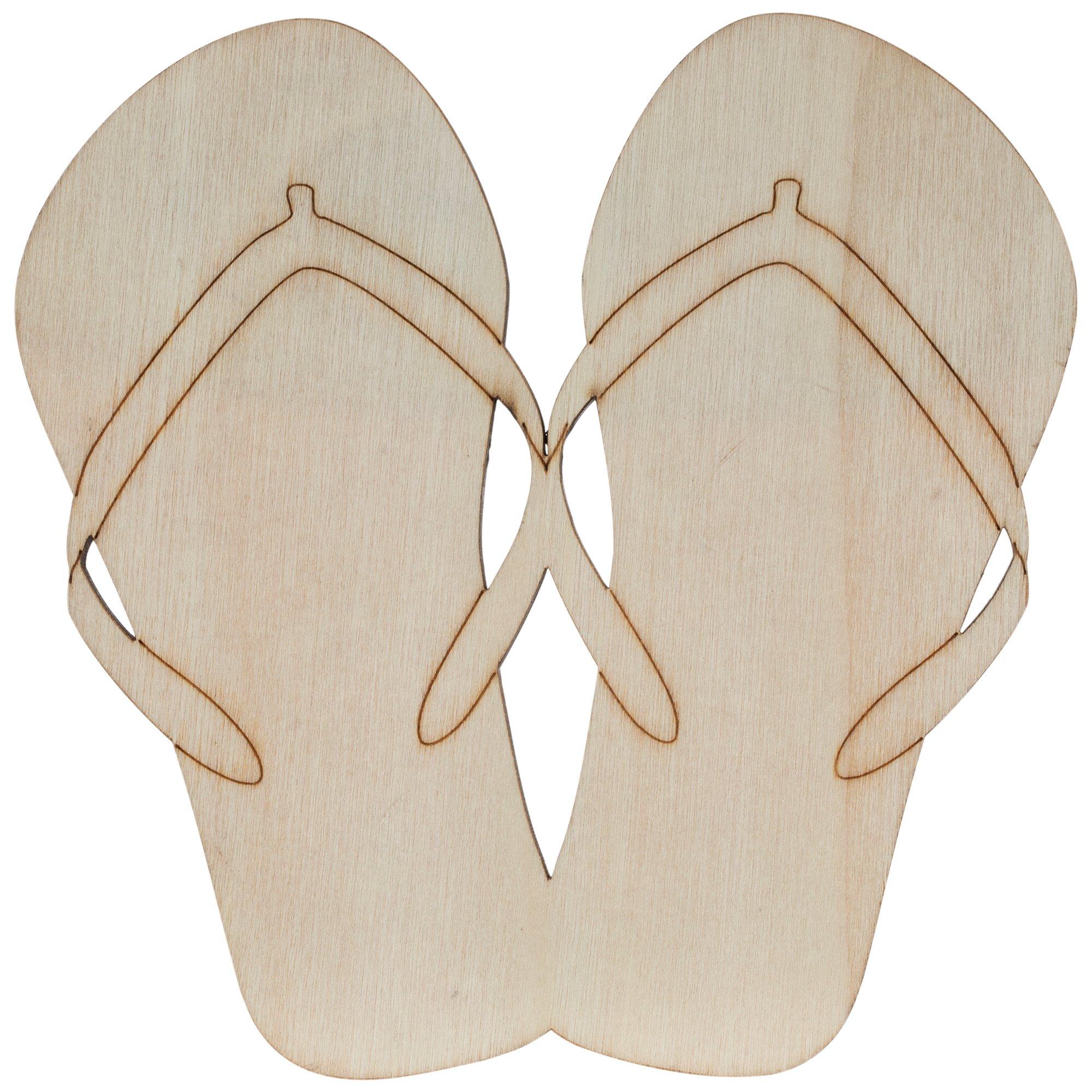 Flip-Flop Wood Shape view 1