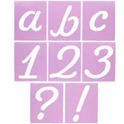Serif Uppercase Alphabet & Number Adhesive Stencils, Hobby Lobby, 2194793