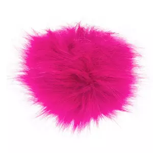 Hot Pink Faux Fur Pom Pom