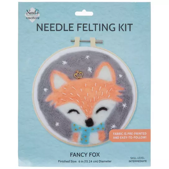 Needle Felted Cat and Fox - Needle Felting Kits