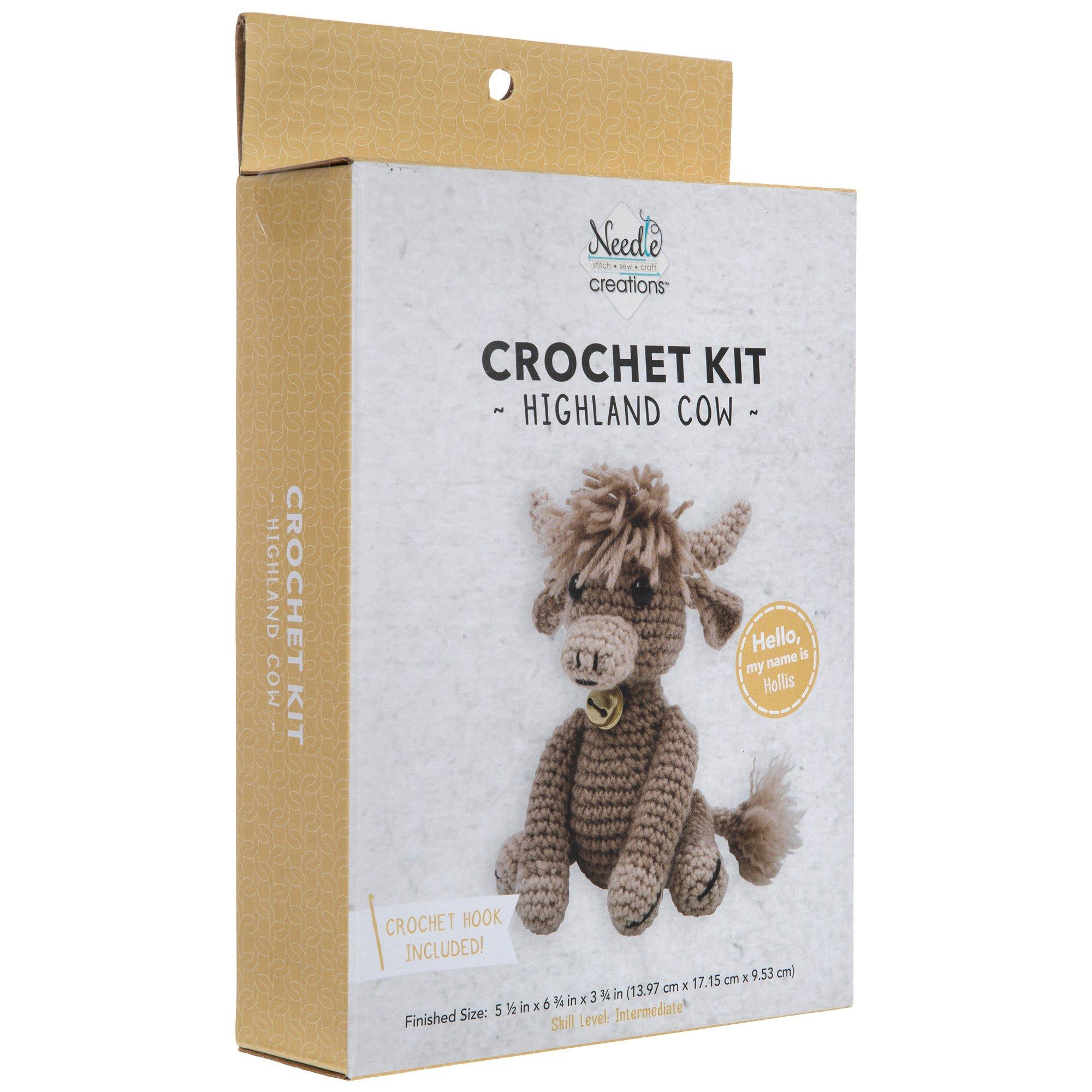 Meadow the Cow Crochet Kit Complete With Pattern and Cotton